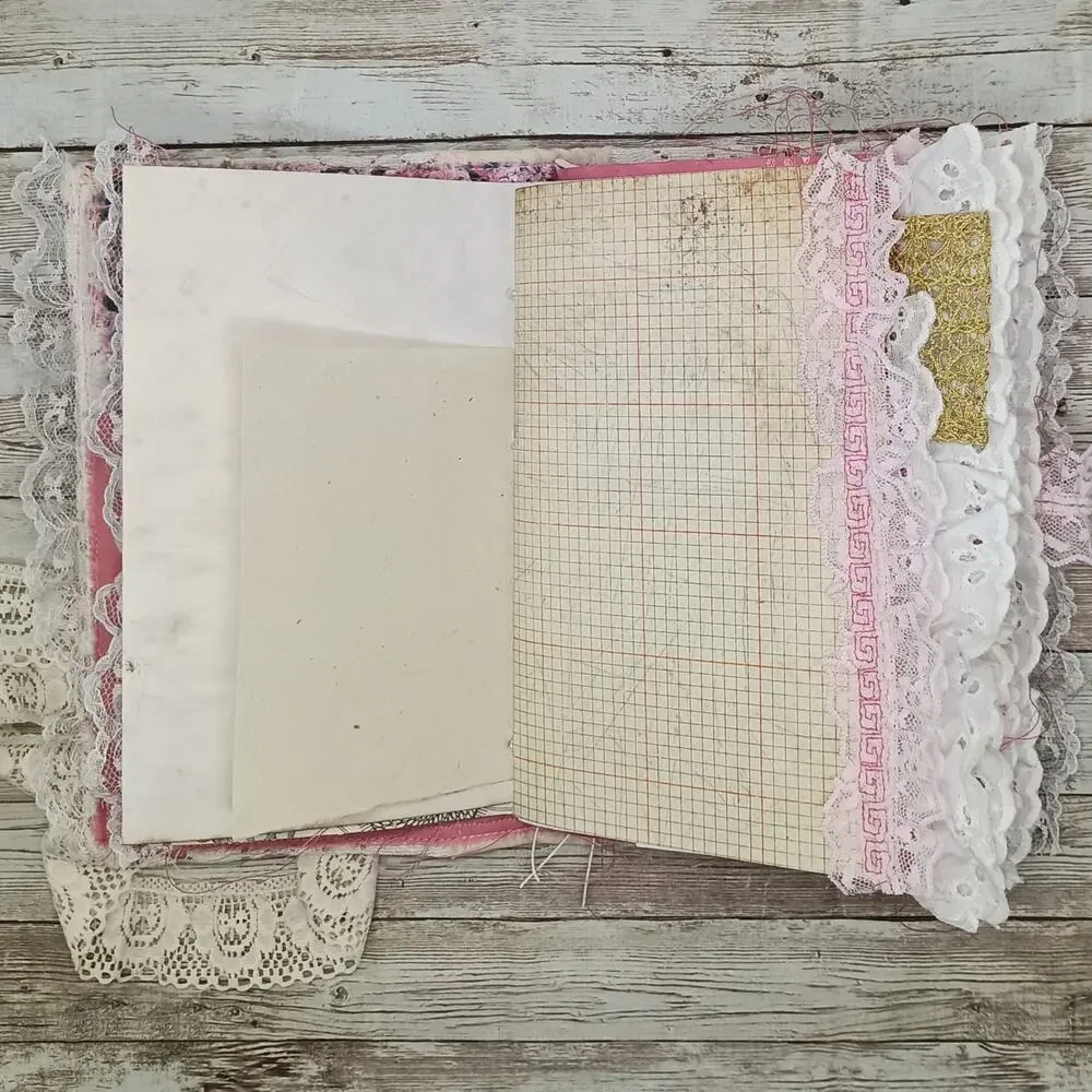 Pink Embellished Junk Journal: Flowers, Birds and Butterflies (Benevolent)